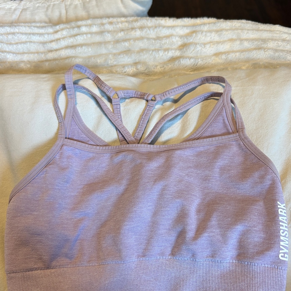 Gymshark Lilac Strappy Sports Bra